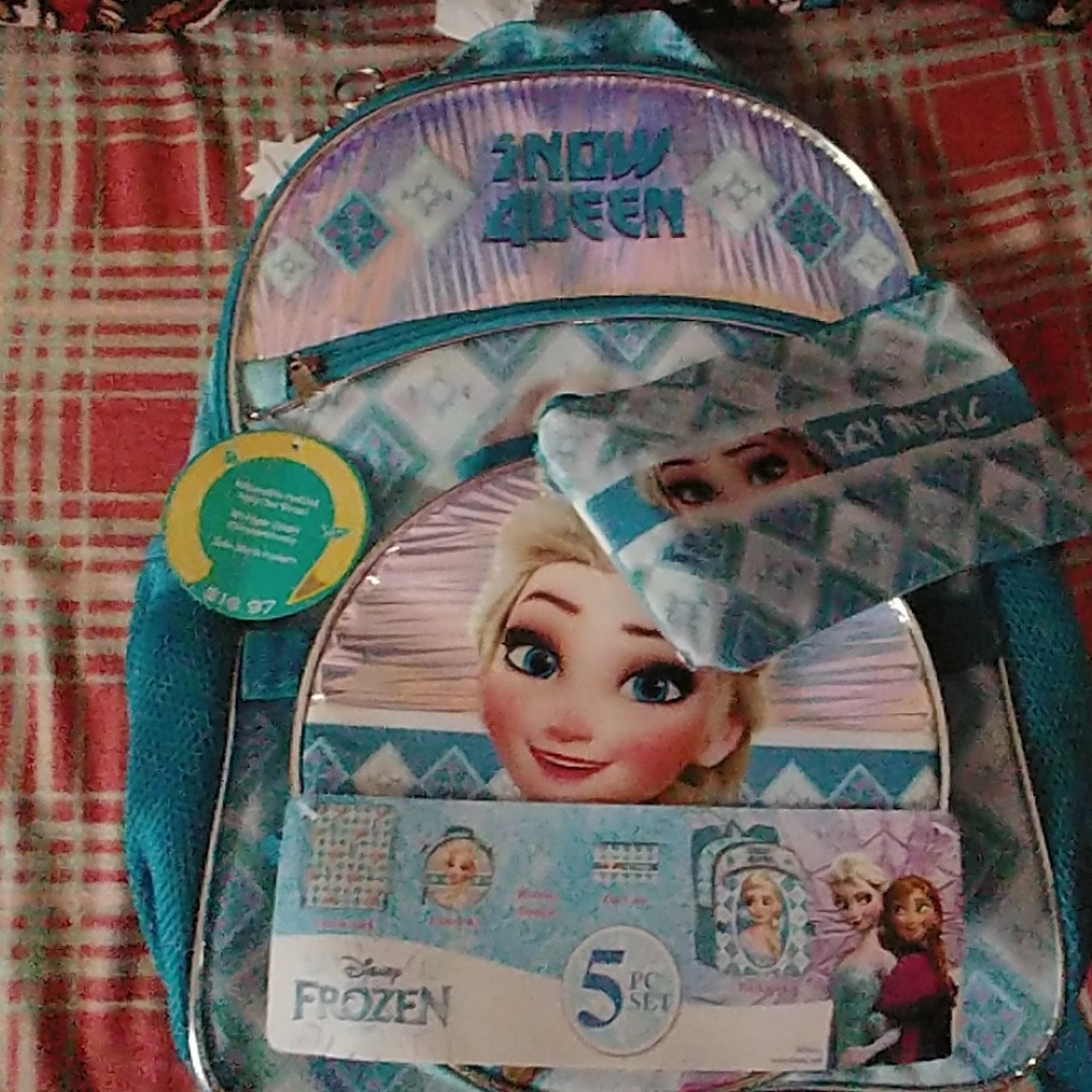 A brand new Frozen bookbag